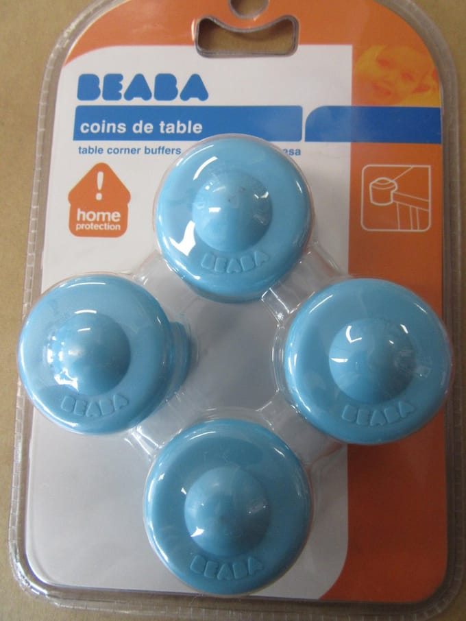 beaba , hoekbeschermers , blauw , 4 stuks