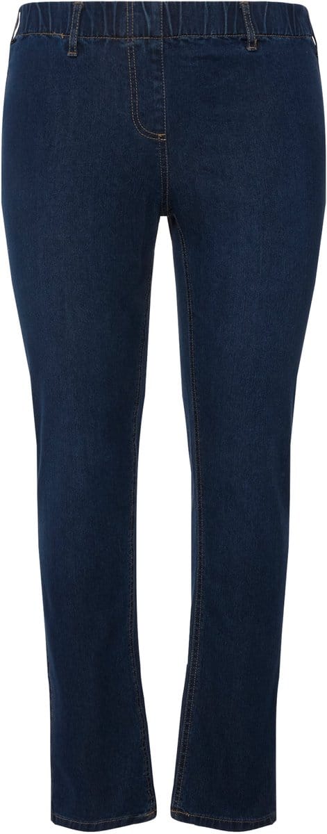 Ulla Popken - Dames - Denim jegging SIENNA - Blauw denim - Maat 29