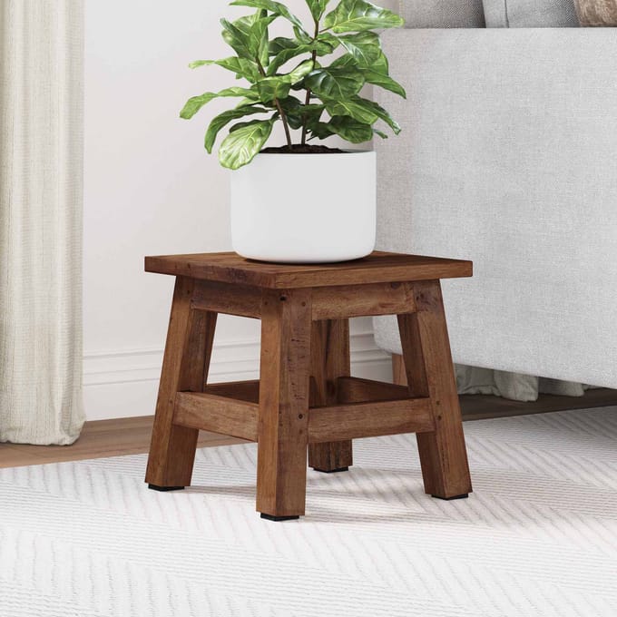 vidaXL Kruk Naturel 26 x 26 x 26 cm Mahonie Hout