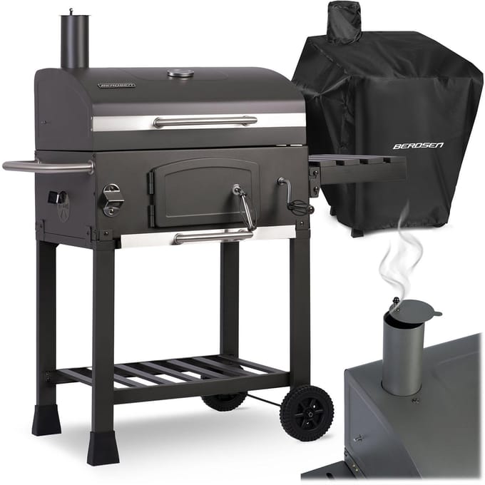 Berdsen Houtskool Grill met Beschermhoes BD-891 Zwart