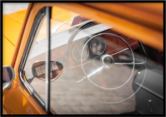 Poster Oldtimer Kleur - 30x40 cm - Poster Fotokunst - WALLLL