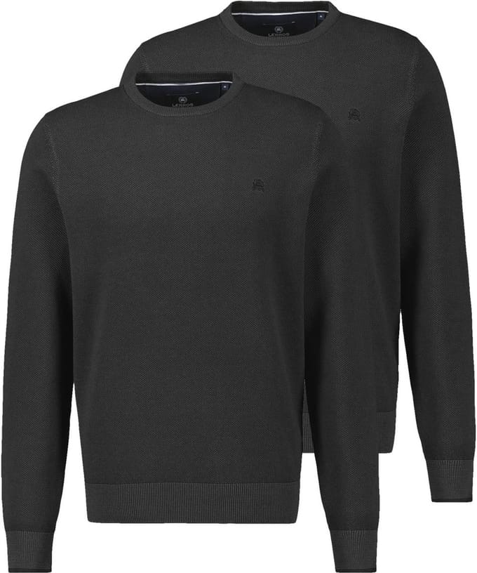LERROS Heren trui 2 pack Basic