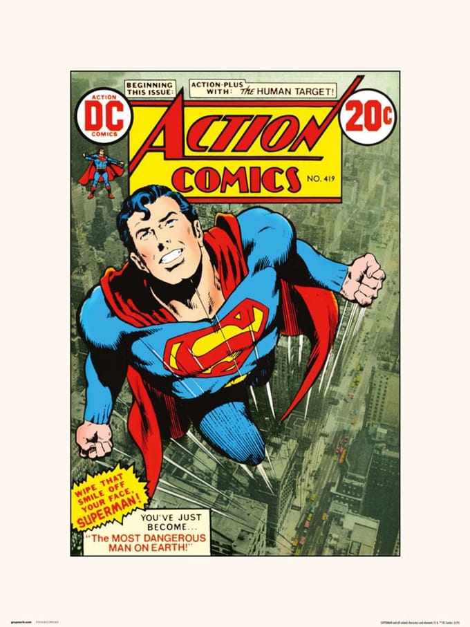 DC ACTION COMICS 419 - Art Print 30x40 cm