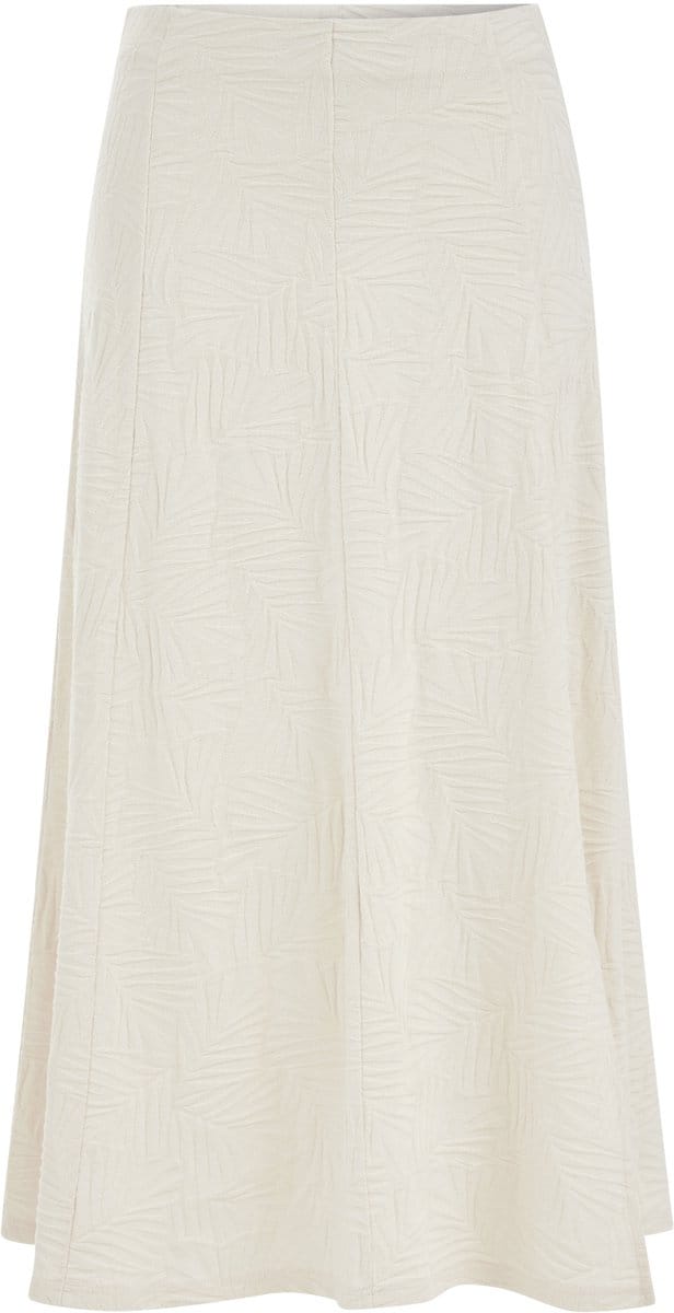 WE Fashion Dames jersey midi rok met jacquard structuur