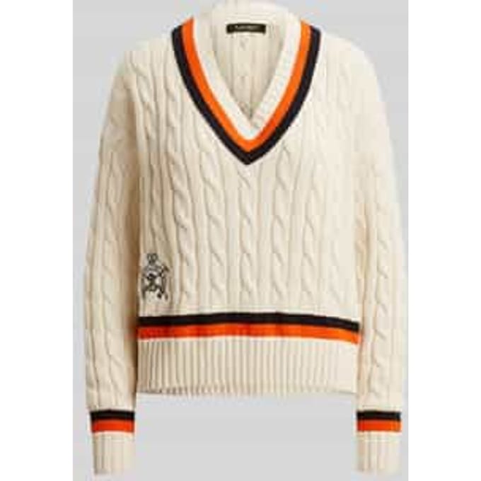 Regular fit gebreide pullover van puur katoen