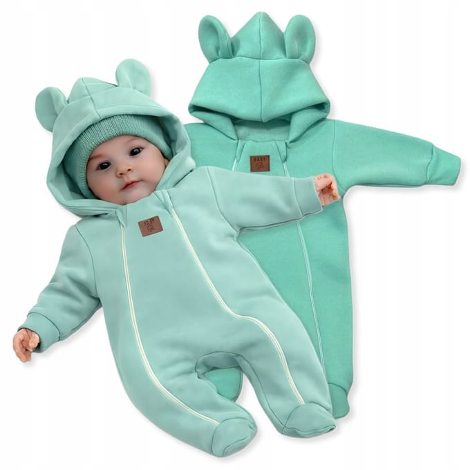 Dartomik - Baby Romper - Dubbel Laags - Twee Ritsen - Munt
