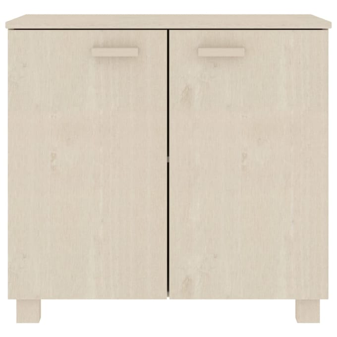 vidaXL - Dressoir - HAMAR - 85x35x80 - cm - massief - grenenhout - honingbruin