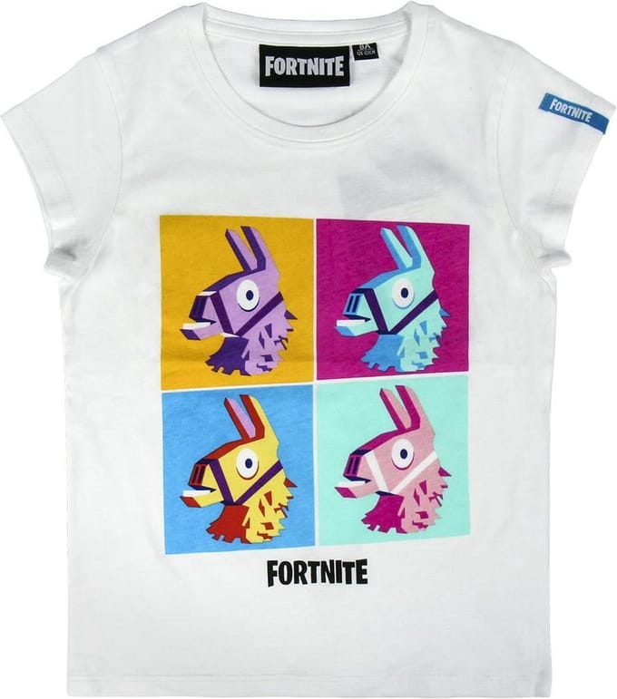 Fortnite - White Lama T-Shirt Kids 12Y