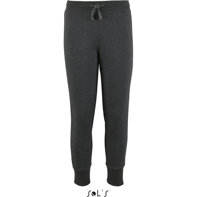 SOL'S Kids´ Slim Fit Jogging Pants Jake L02121 - Charcoal Melange - 12 years (142/152)