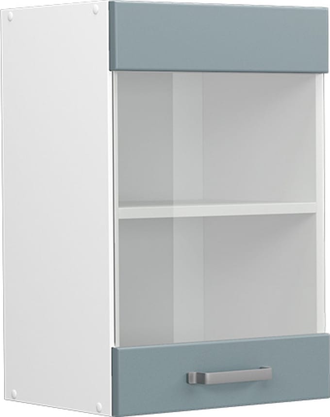 Vicco R-Line Glazen keukenkast – 40 cm Blauw-grijs