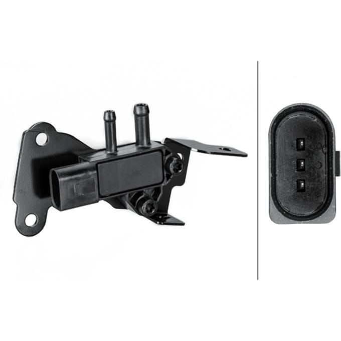 Sensor, uitlaatgasdruk HELLA 6PP009 409-331
