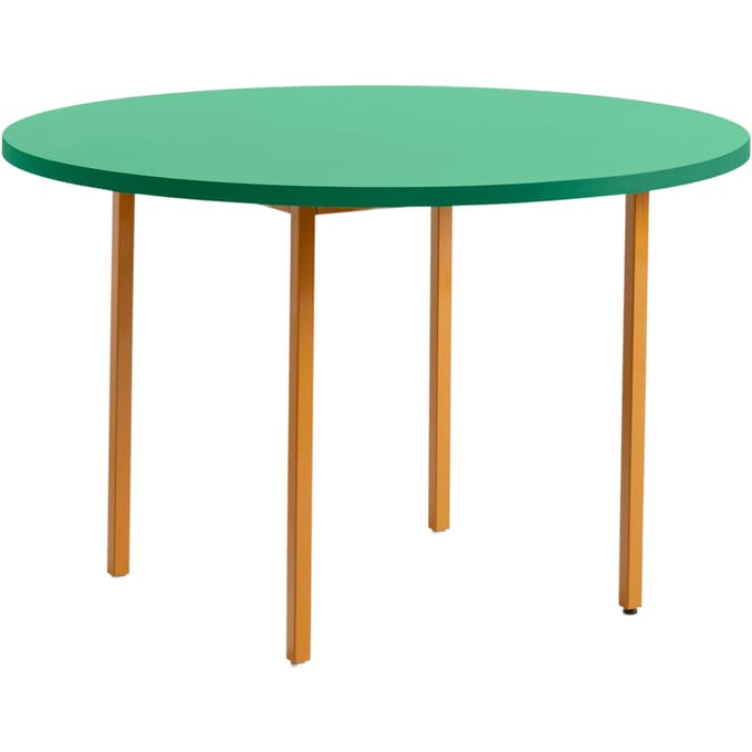 HAY Two Colour Tafel rond - green mint - oker - Ø 120 cm