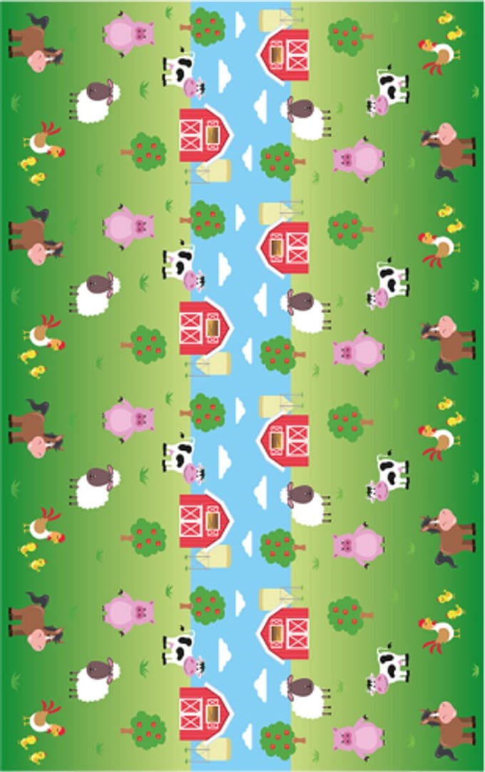 Plastic tafelkleed 137x274cm – Boerderij