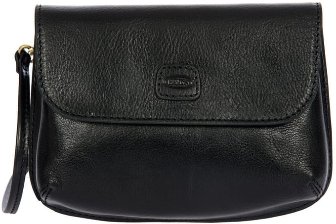 BRIC'S Leren schoudertas Volterra Shoulderbag Black zwart