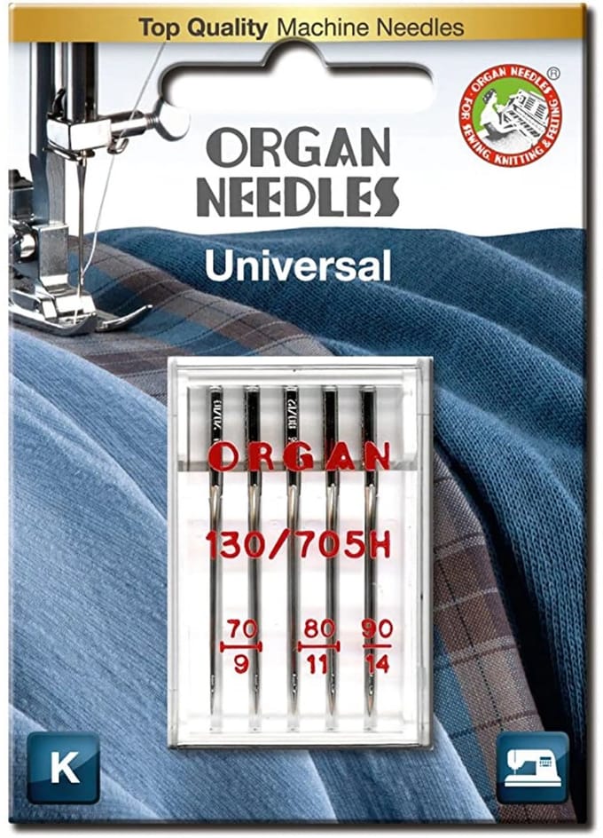 Organ needles universal - machine naalden - 130/705H - 70-10/ 90-14