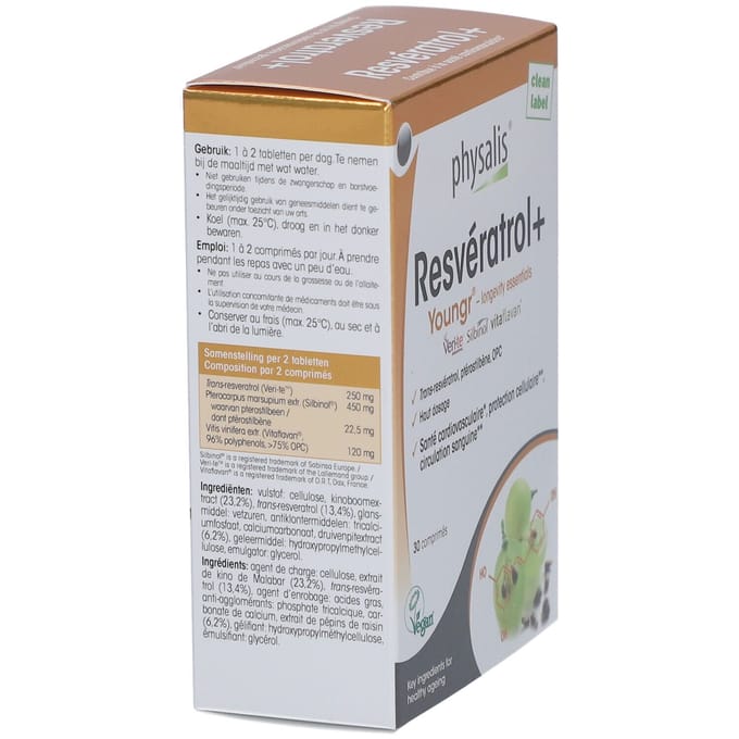 Physalis Resveratrol+ 2x15 Gecomprimeerde tabletten