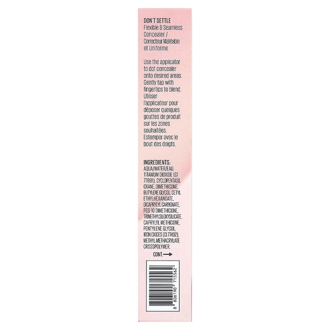 Kaja, Don't Settle, Anti-cernes souple et sans couture, 02 Banana Milk, 7 g (0,24 oz) white