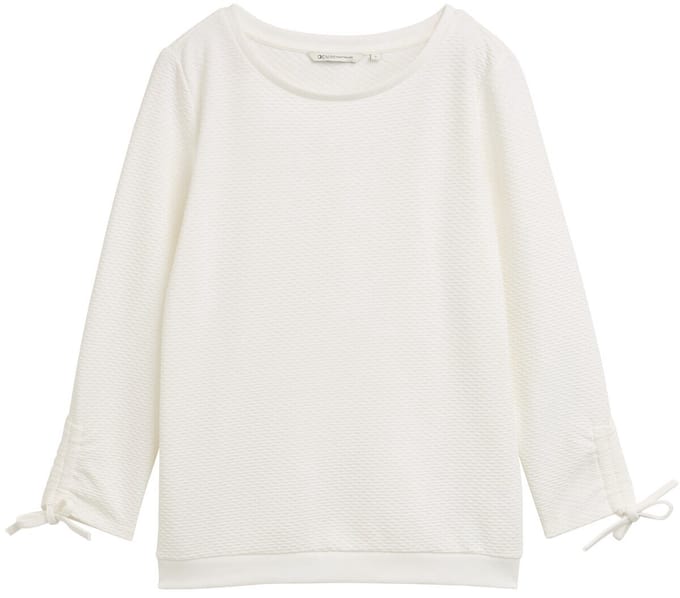 Tom Tailor 1047227 Sweatshirt Wit 2XL Vrouw