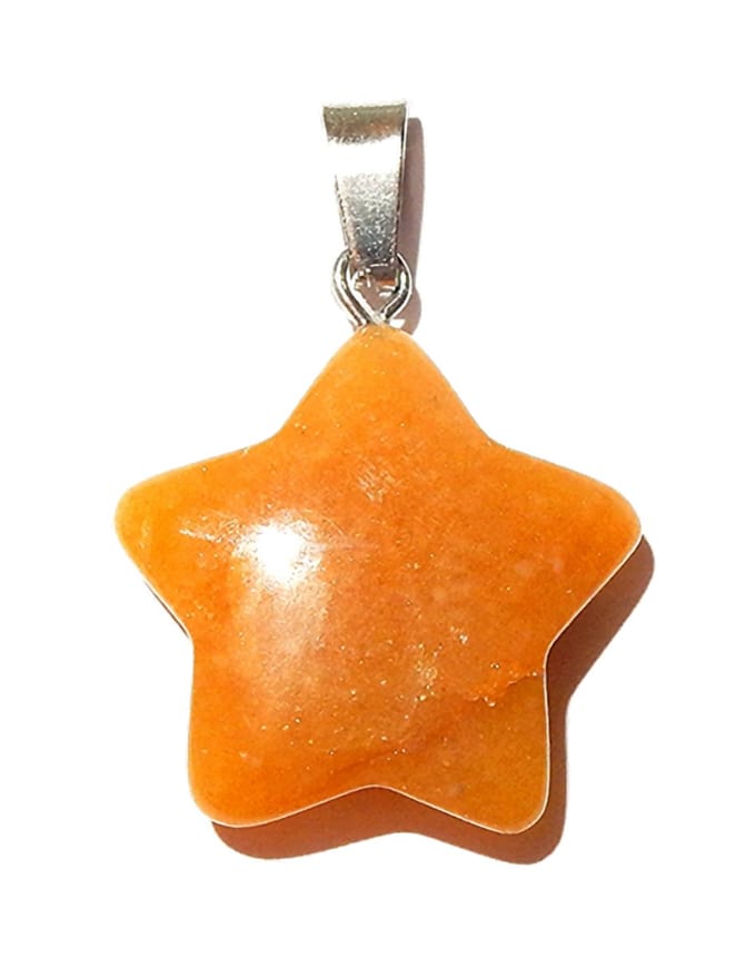 Ster Hanger Oranje Calciet