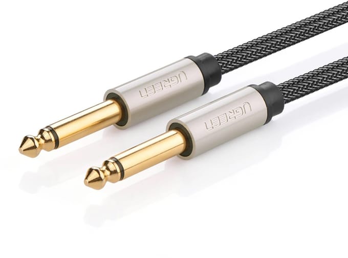 Ugreen AV128 Serie - Mono Audio Kabel - 6.35mm Jack - 3m - Grijs