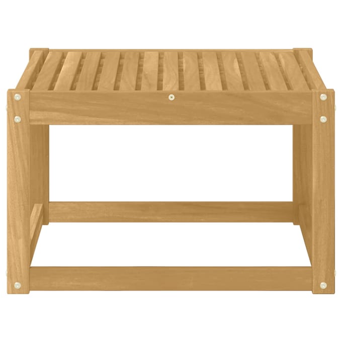 vidaXL - Tuin - Tafel - Massief - Acacia - Hout - Witgewassen - 59 - x - 59 - x - 37 - cm