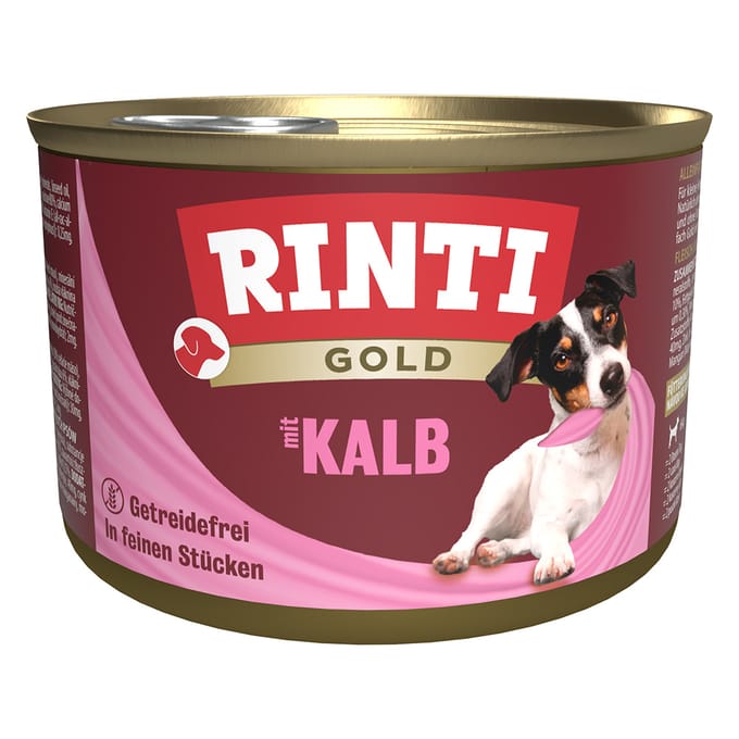 12x185g Rinti Gold Kalf Hondenvoer