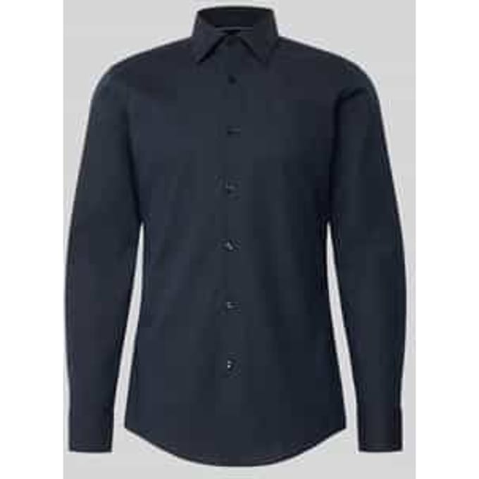 slim fit zakelijk overhemd van katoenmix model 'HANK'