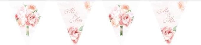 Folat - Vlaggenlijn Wedding Roses (10 meter)