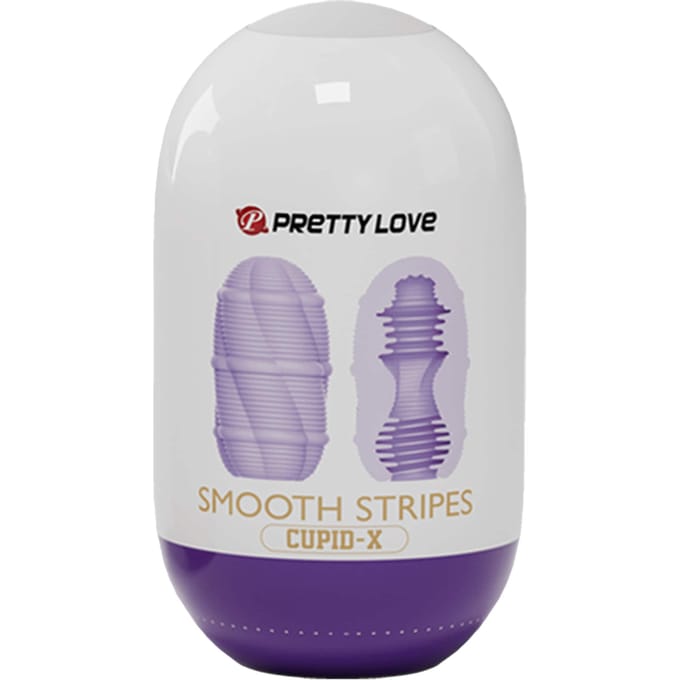 Pretty Love - Masturbator Ei - Smooth Stripes - Lila