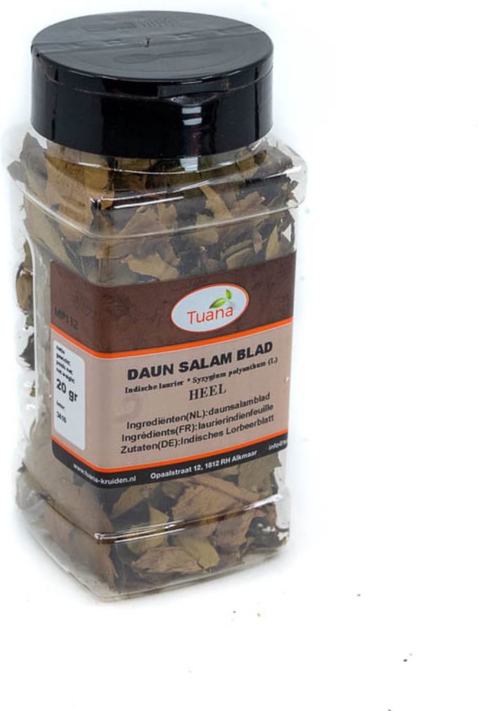 Tuana Kruiden - Daun Salam Blad - Strooibus 10 Gram - Tuanashop - MP-D-0002