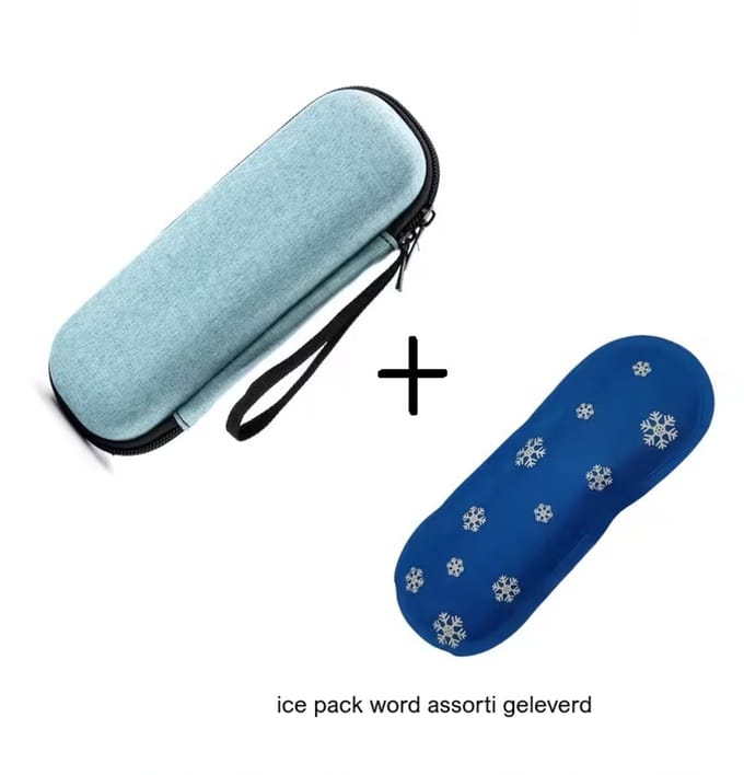 @ Lu’s Today® – Basic Medical Essentials – Insuline Koeltas – Inclusief Coolpack – Groen Gemêleerd – Compact & Reisklaar