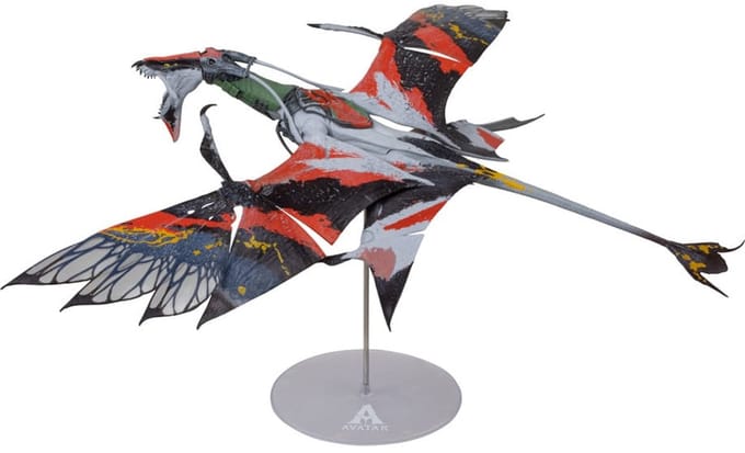 McFarlane Toys Avatar: Fire and Ash Action Figure Quaritch's new Banshee Action Figuur