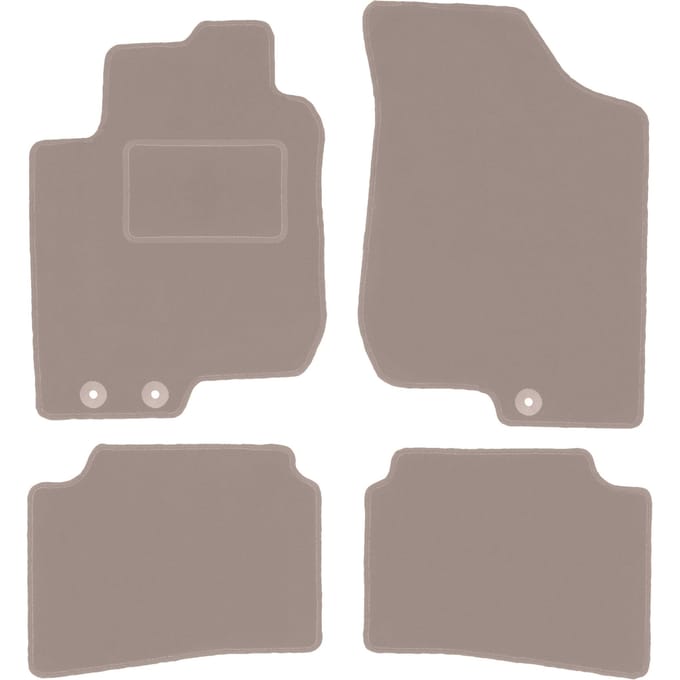 Beige veloursmatten voor: Hyundai i30 I hatchback, stationwagen, CW (2007-2012)