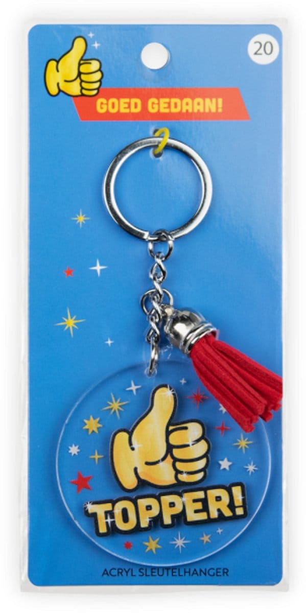 Sleutelhanger met kwastje | Acryl sleutelhanger – Topper