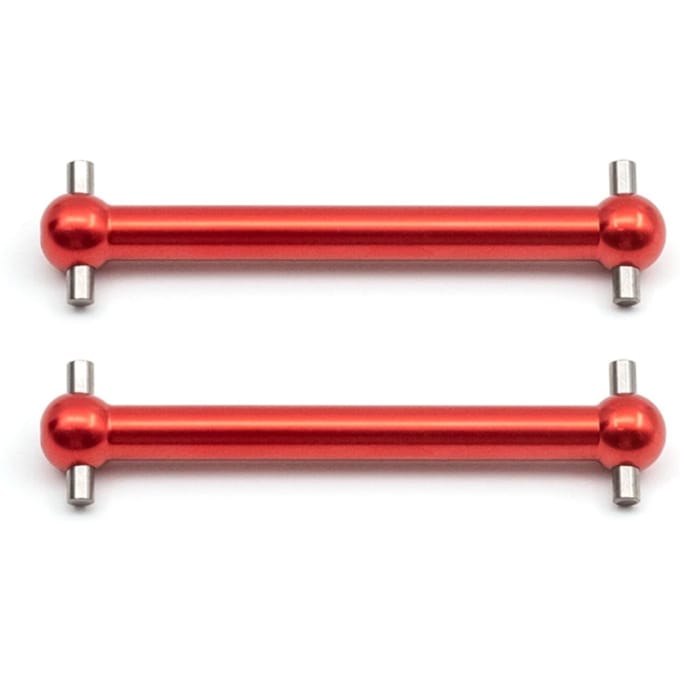 Vervanging van de aandrijfas voor en achter van aluminiumlegering voor Tamiya TT02B 1/10 afstandsbediening rood