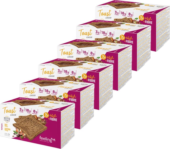 Feeling OK | Toast Cacao Optimize | 6 stuks | 6 x 160g