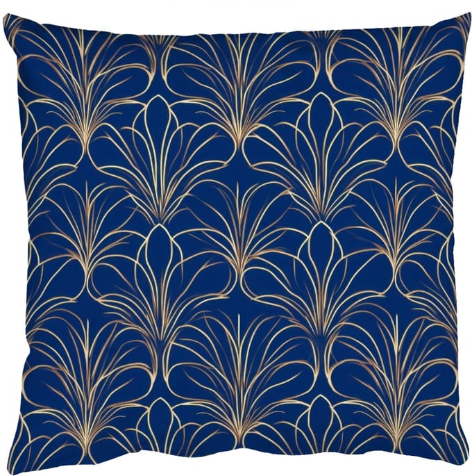 Sierkussens - Kussentjes Woonkamer - 40x40 cm - Deco - Waaier - Blauw
