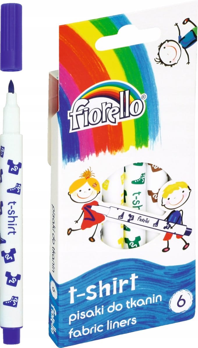 Fiorello Stiften voor Textiel - 6 Kleuren