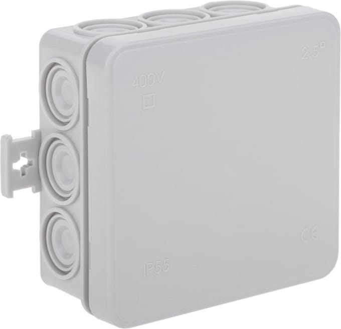 BeMatik - Opbouw Aansluitdozen Montage vierkant IP44 85x85x40mm