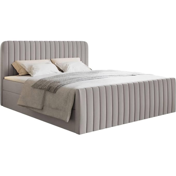Boxspring Adrien chenille met opbergruimte 200x200 | NADUVI Collection
