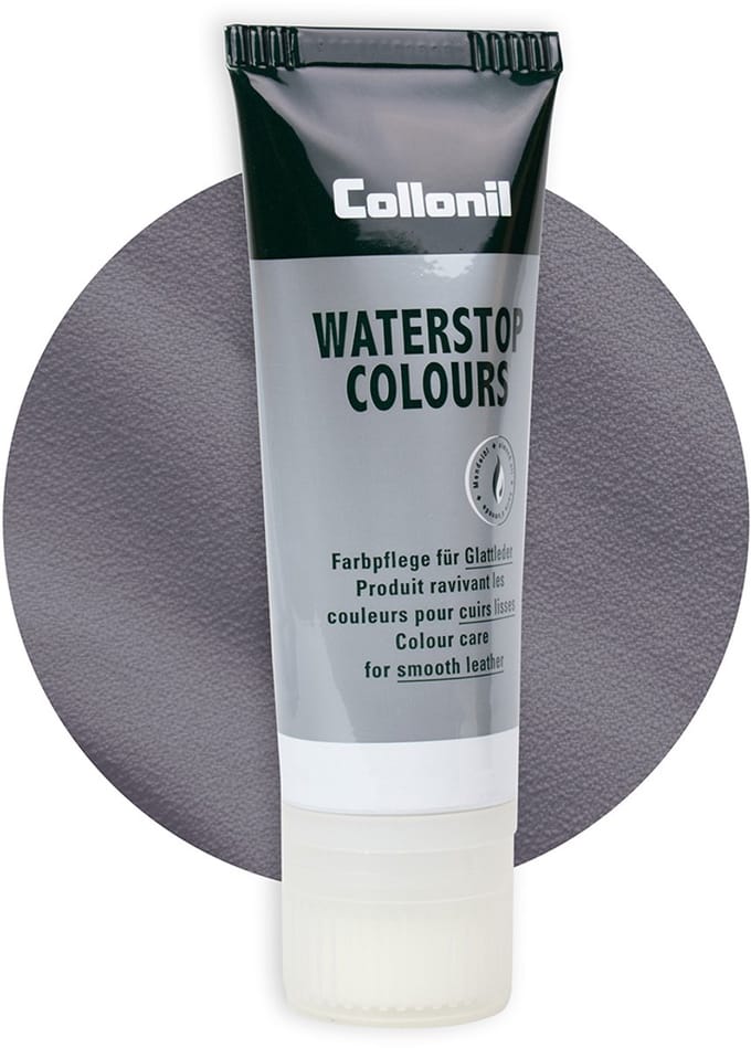 Collonil Waterstop | Lederverzorging | Extra glans | Kleur: Middelgrijs | Inhoud: 75ml