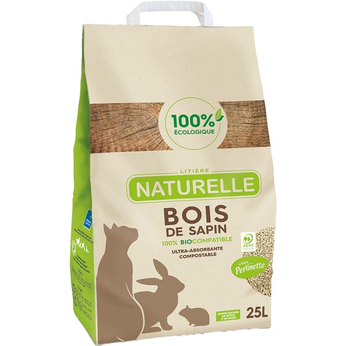2x10kg Perlinette Bois de Sapin Kattenbakvulling