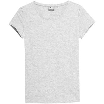 4F T-shirt Dames Lichtgrijs - Maat S