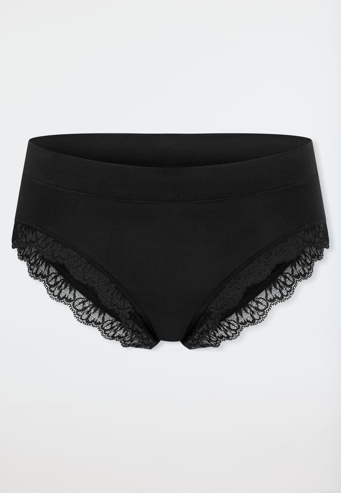 SCHIESSER - Brazilian Unique Cotton - Dames Onderbroek zwart
