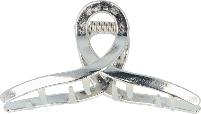 Haarsoires Haarspeld Haarklem 7cm – Wave Vorm – Metaal – Zilver