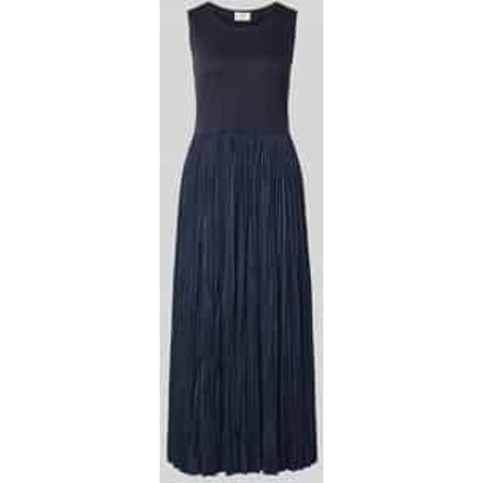 midi-jurk in 2-in-1-look met ronde hals