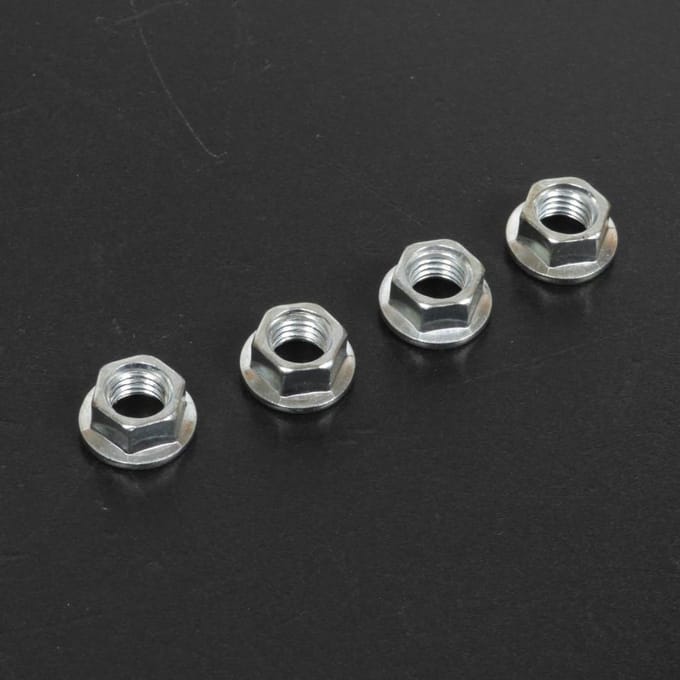 Boutjes en moeren voor Scooter MBK 50 Ovetto Moer M7 spoed 100 set van 4 Nieuw