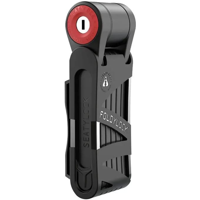 Klein opvouwbaar slot met sleutel Seatylock