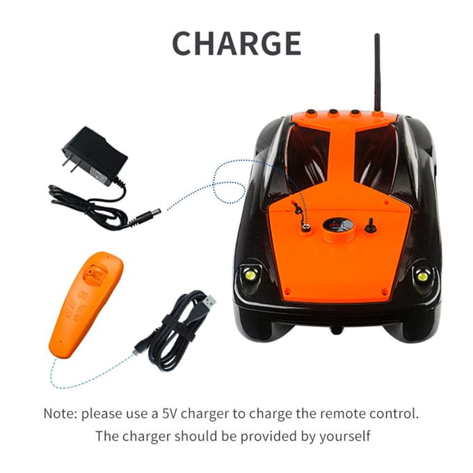 1,5 kg Laadvermogen Visvoerboot 300 m Afstandsbediening Vislokboot met Dubbele Motor US Plug black