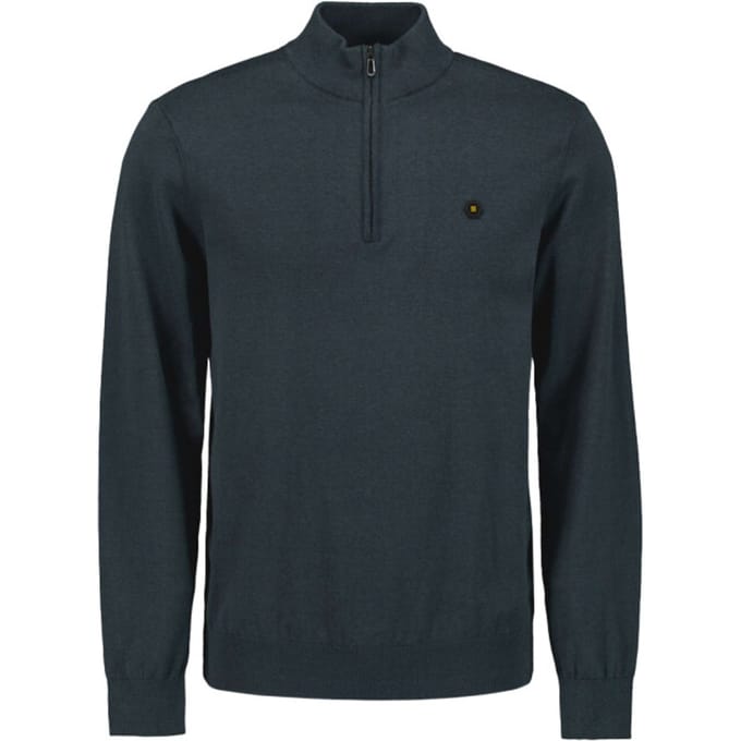 No Excess Pullover half zip 2 coloured melang night